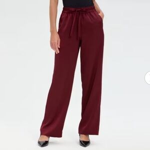 Women's High-Rise Wide Leg Trousers
- A New Day™ Burgundy  NWT